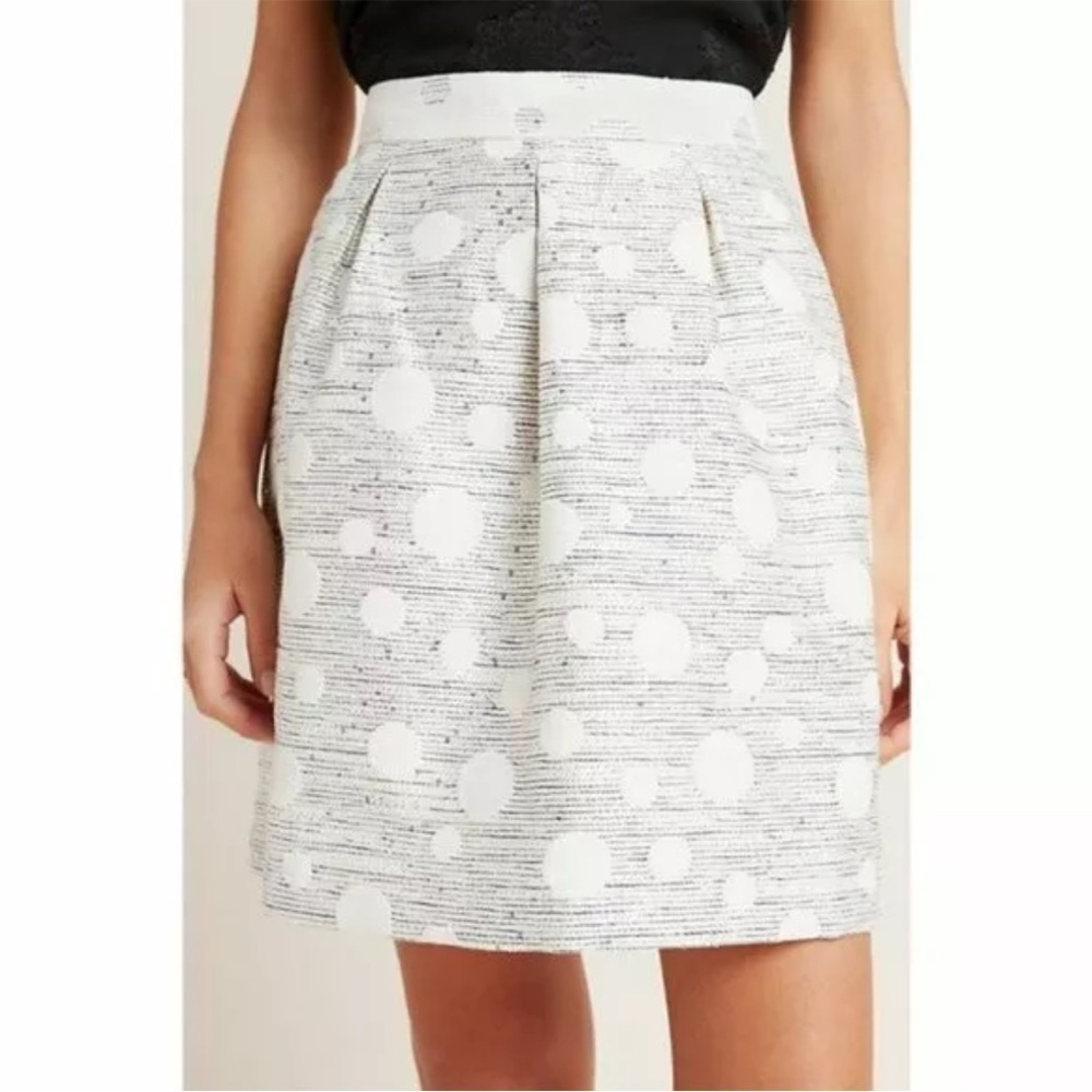 Maeve by Anthropologie Anya Dotted Sequined Jacquard Mini Skirt Size 4